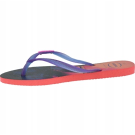 Chanclas Havaianas Slim Paisage 4132614-6024 azul marino rosado 1