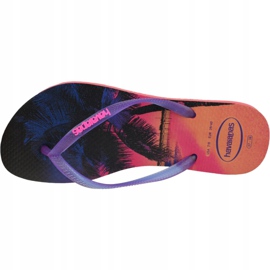 Chanclas Havaianas Slim Paisage 4132614-6024 azul marino rosa 2