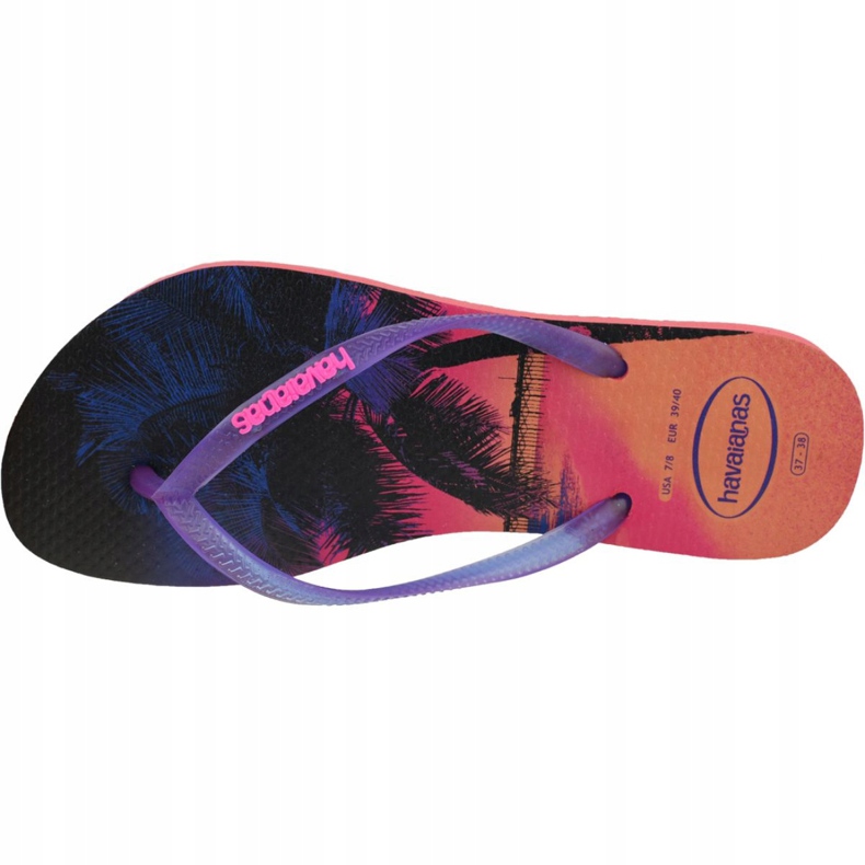 Chanclas Havaianas Slim Paisage 4132614-6024 azul marino rosa 2