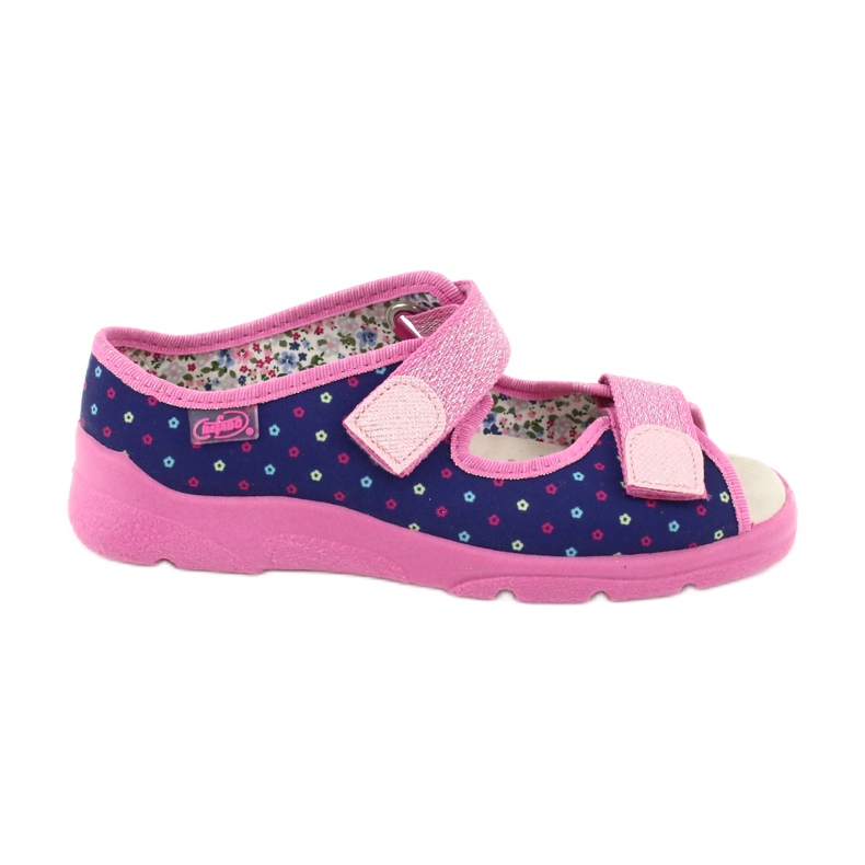 Calzado infantil befado 869Y137 azul marino rosa 1