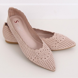 Bailarinas caladas beige NK18P Beige 2