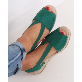 Alpargatas verdes para mujer 0M815 Verde 2