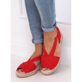 Alpargatas de mujer rojas 0M815 Rojo 2