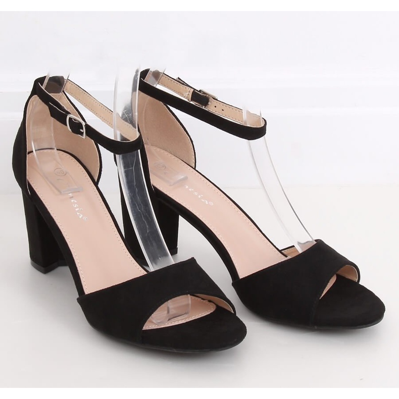 Sandalias de tacón negras 88-395 Black negro 1