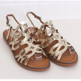 Sandalias de mujer dorado JY52 Gold 4
