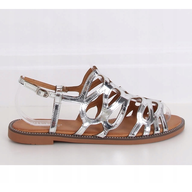 Sandalias plateadas para mujer JY52 Silver gris 2