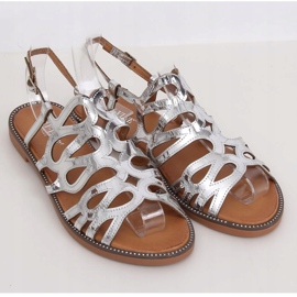 Sandalias plateadas para mujer JY52 Silver gris 4