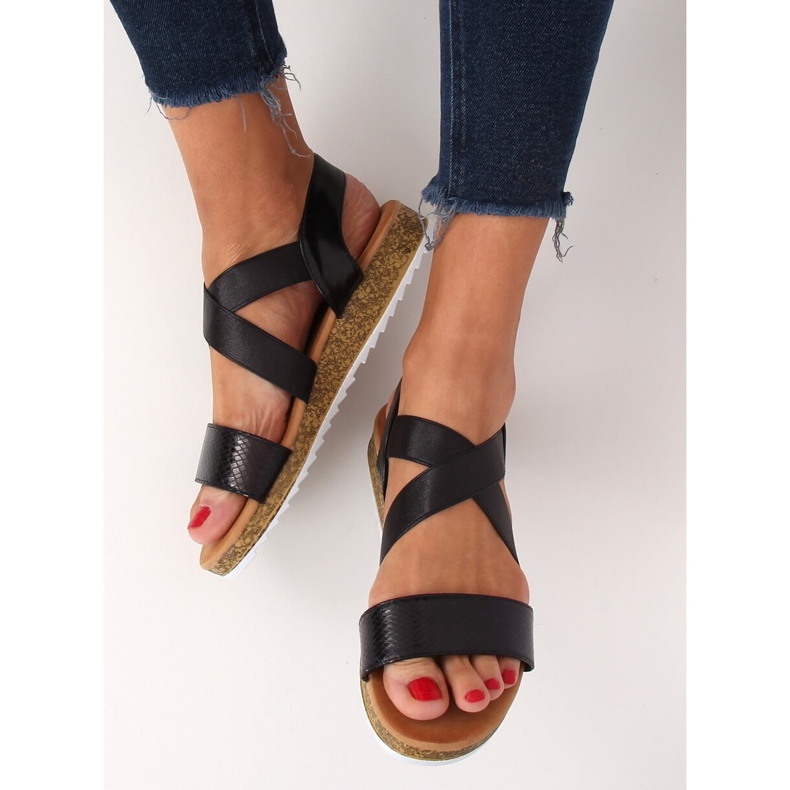 Sandalias de mujer negras AM042 Negra negro 2