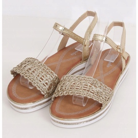 Sandalias mujer oro 35-197 oro dorado 2