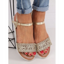Sandalias mujer oro 35-197 oro dorado 3