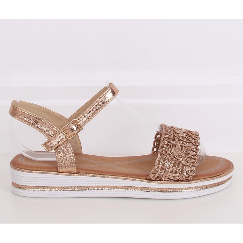 Sandalias de mujer Champagne 35-197 Champagne rosado 1