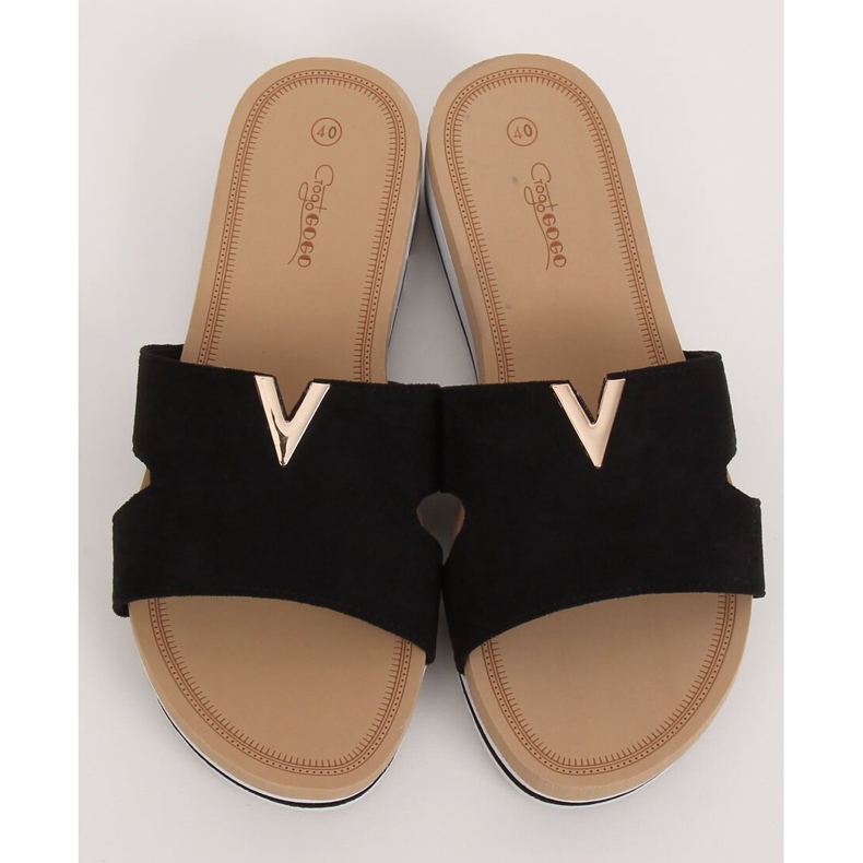 Pantuflas negras de mujer negras G-5035 Negras negro 2