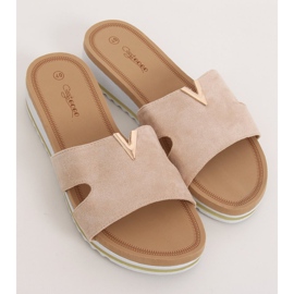 Pantuflas de mujer beige G-5035 Beige 1
