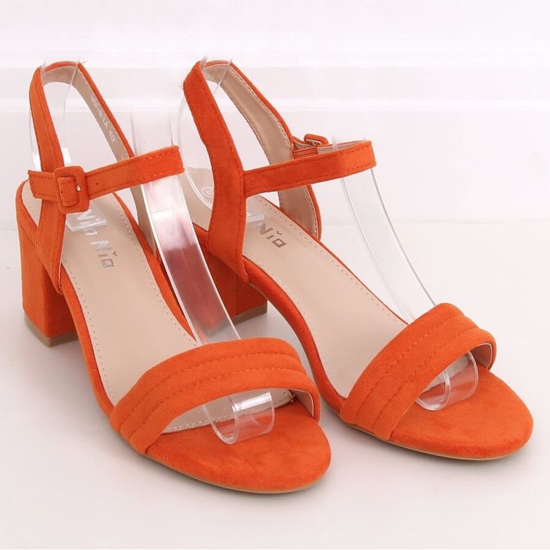 Sandalias de tacón naranja 99-61A Orange 1 Sandalias de tacón naranja 99-61A Orange 1
