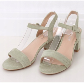 Sandalias de tacón celadon 99-61A Verde 1