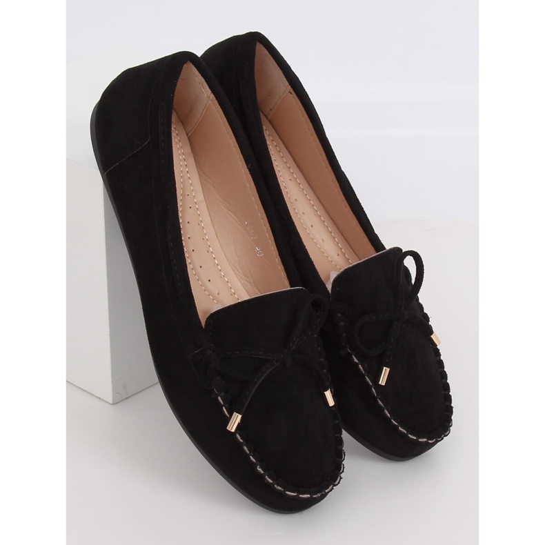 Negro Mocasines negros de mujer LL97 Negro 2