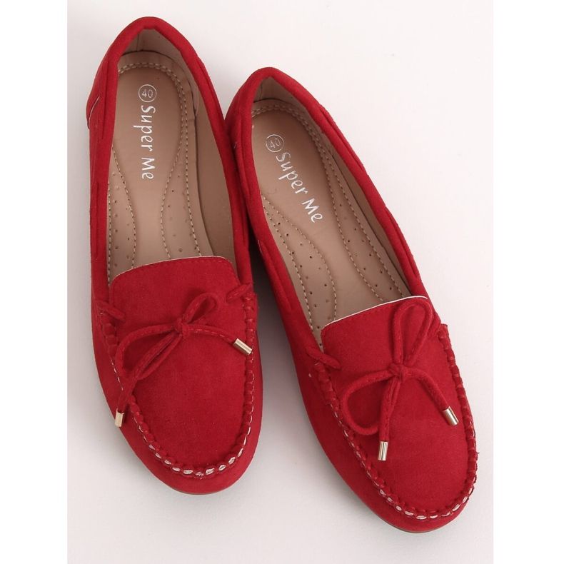 Rojo Mocasines de mujer LL97 Rojo 1 Rojo Mocasines de mujer LL97 Rojo 1