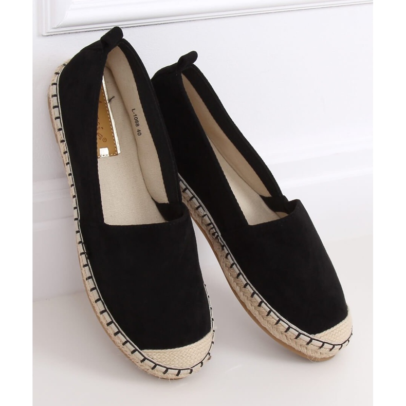 Alpargatas de mujer negras L-1068 Negra negro 1 Alpargatas de mujer negras L-1068 Negra negro 1