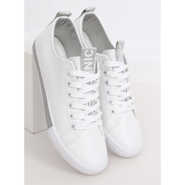 Zapatillas de mujer blancas CC-17 Silver blanco gris 2