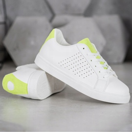 SHELOVET Zapatos blancos con aplicaciones de ante 1 SHELOVET Zapatos blancos con aplicaciones de ante 1