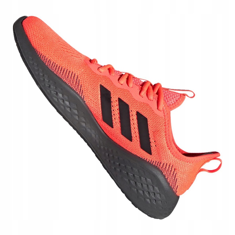 Zapatillas de running adidas Fluidflow M EG3664 negro naranja 2
