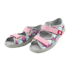 Calzado infantil befado 969X149 rosa gris multicolor 3