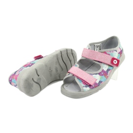 Calzado infantil befado 969X149 rosa gris multicolor 4