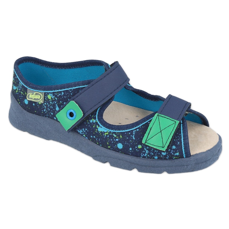 Calzado infantil befado 869Y142 azul marino multicolor verde 1
