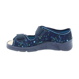 Calzado infantil befado 869Y142 azul marino multicolor verde 2
