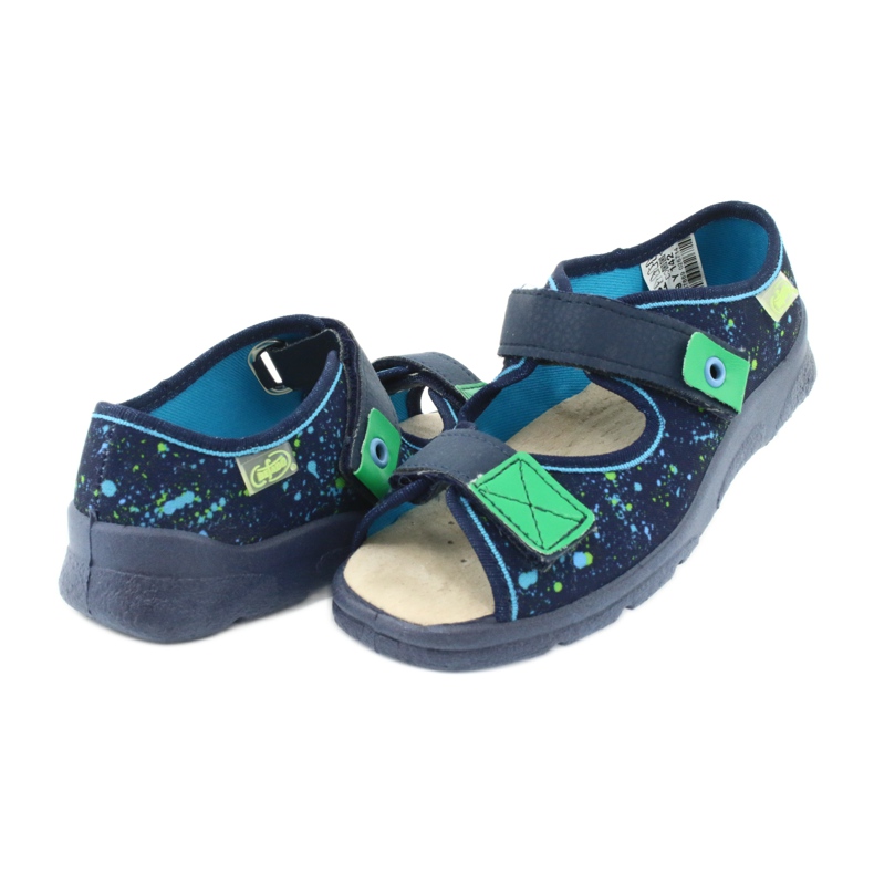 Calzado infantil befado 869Y142 azul marino multicolor verde 4