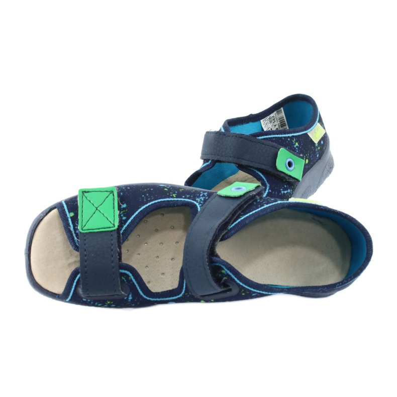 Calzado infantil befado 869Y142 azul marino multicolor verde 5