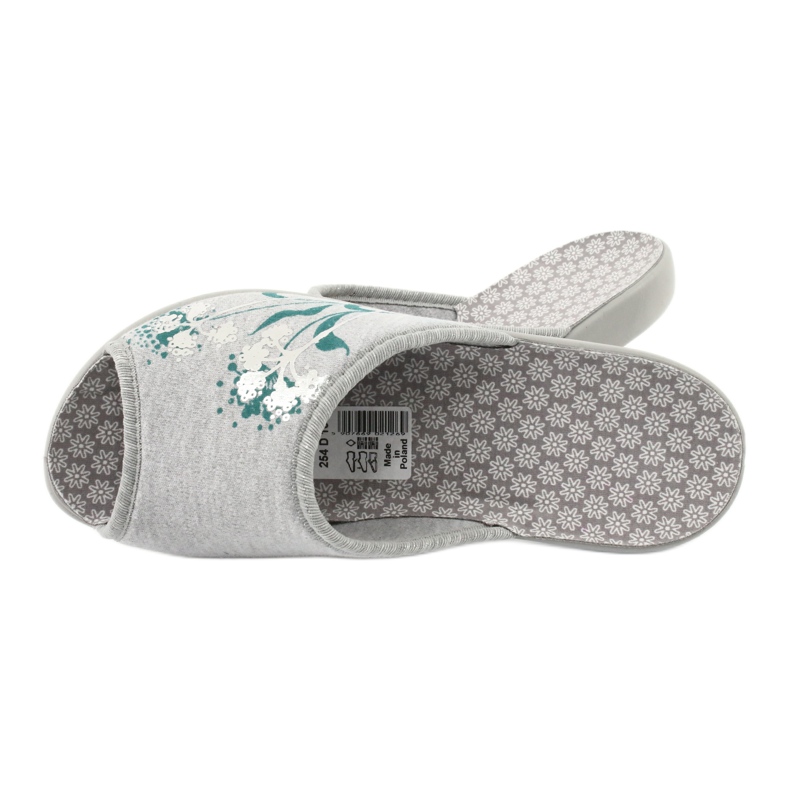 Zapatos de mujer befado pu 254D100 gris verde 4