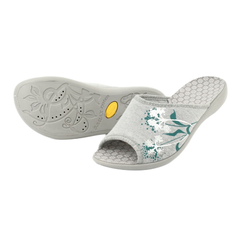 Zapatos de mujer befado pu 254D100 gris verde 3