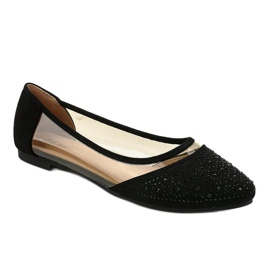 Bailarinas negras transparentes B06-1 negro 1