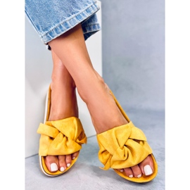 Pantuflas mujer miel SS116P Amarillo 1