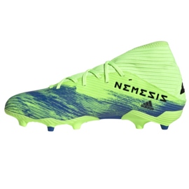 Botas de fútbol adidas Nemeziz 19.3 Fg M FV3988 rojo verde 1