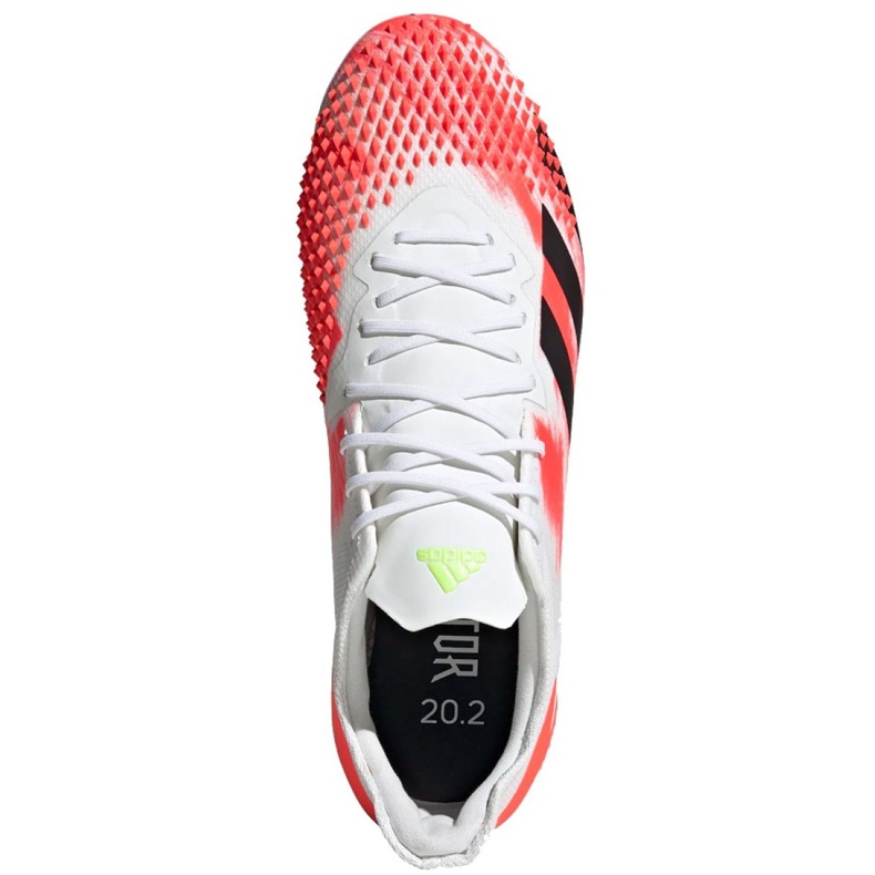 Botas de fútbol adidas Predator 20.2 Fg M EG0904 rojo blanco 1