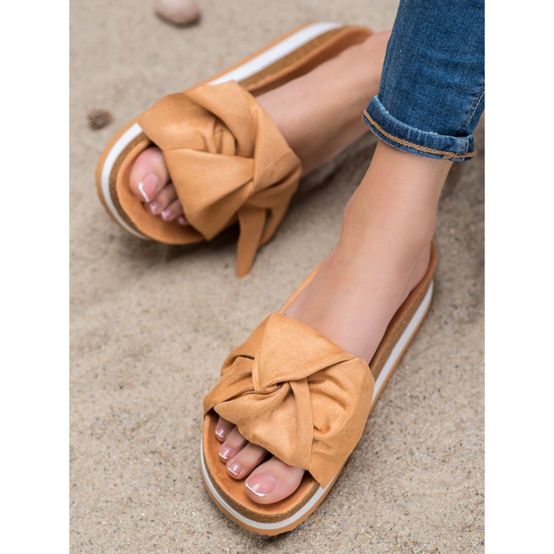 Seastar Pantuflas casuales de gamuza marrón 2