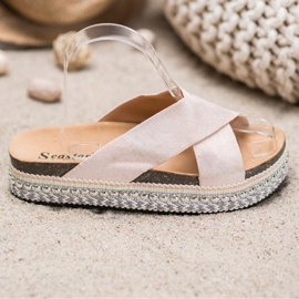 Seastar Zapatillas cómodas en la plataforma beige 2
