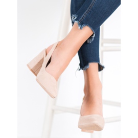 Seastar Zapatos de tacón de ante con tacón abierto marrón 2 Seastar Zapatos de tacón de ante con tacón abierto marrón 2