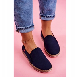 Alpargatas de mujer Big Star Slip-on Azul marino FF276036 4
