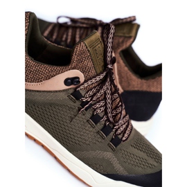 Zapatos deportivos de hombre Big Star Khaki FF174278 marrón verde 5