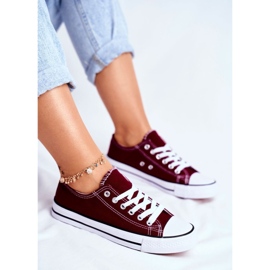 PS1 Zapatos deportivos clásicos de mujer granate Omerta rojo 1