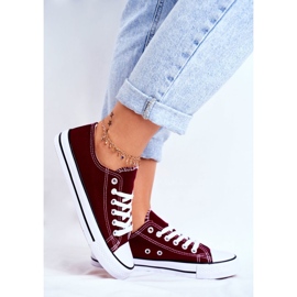 PS1 Zapatos deportivos clásicos de mujer granate Omerta rojo 5