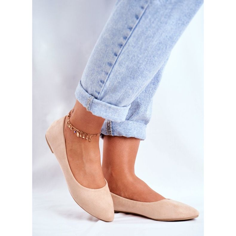 SEA Bailarinas Mujer Ante Beige Bueno 2 SEA Bailarinas Mujer Ante Beige Bueno 2