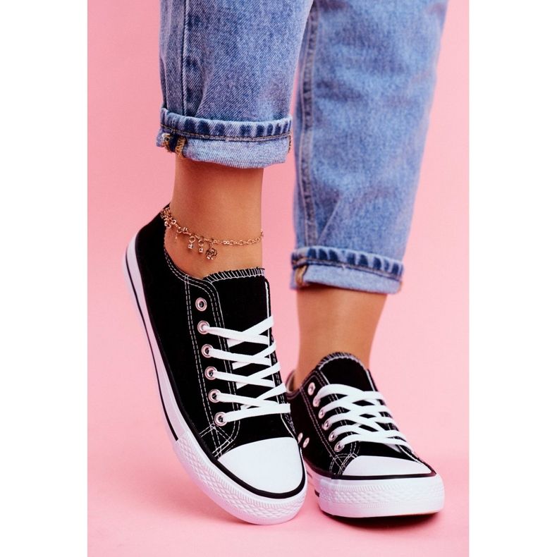 PS1 Zapatillas Omerta Negra con Suela Blanca blanco negro 2