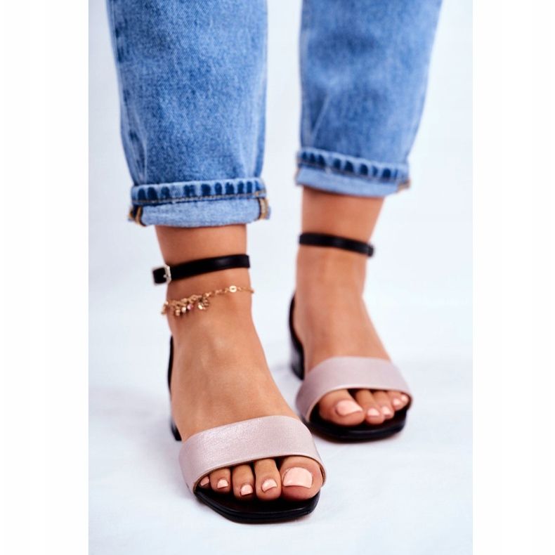 Sandalias Mujer Maciejka Leather Black 04618-21 negro rosado 2