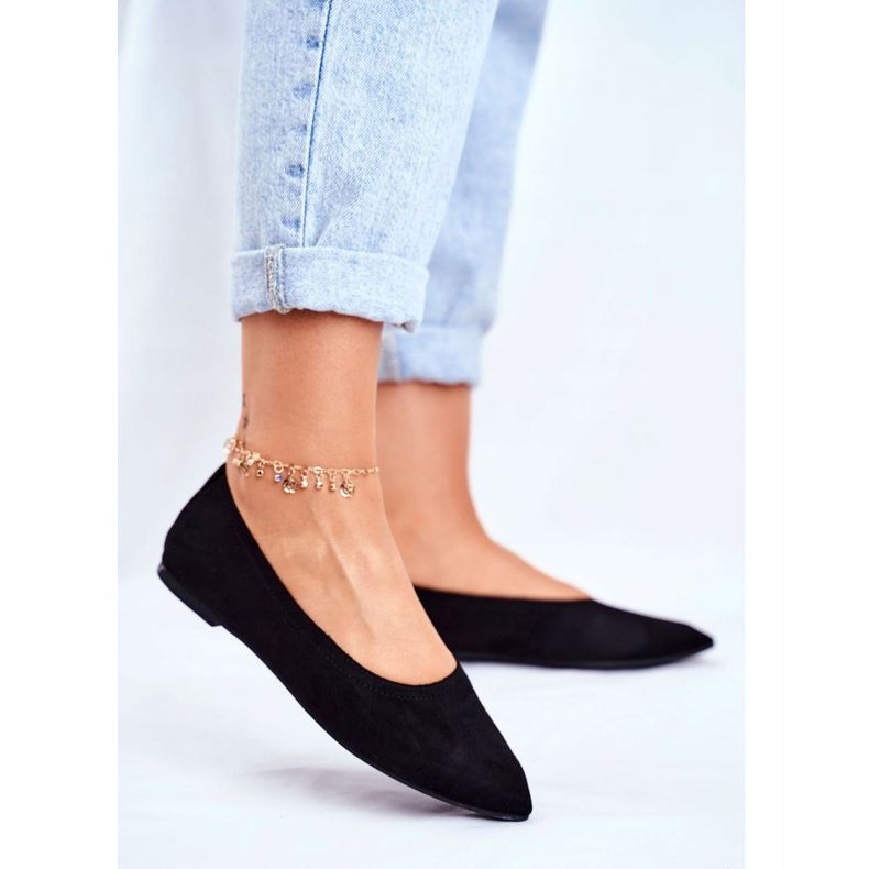 PS1 Bailarinas Mujer Eco-Suede Negro Bellissima 1