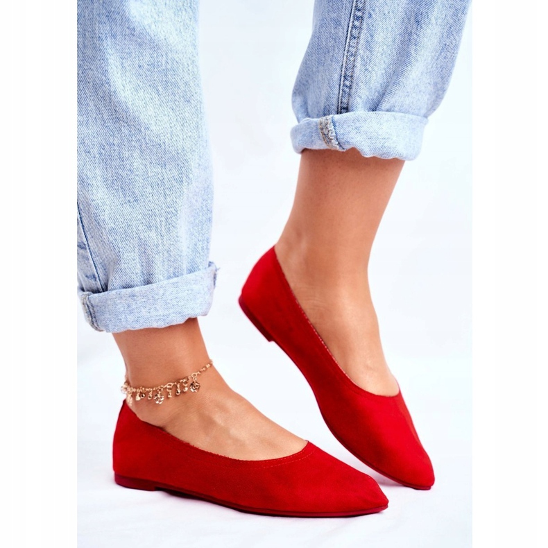 PS1 Bailarinas Mujer Eco-Suede Red Bellissima rojo 1