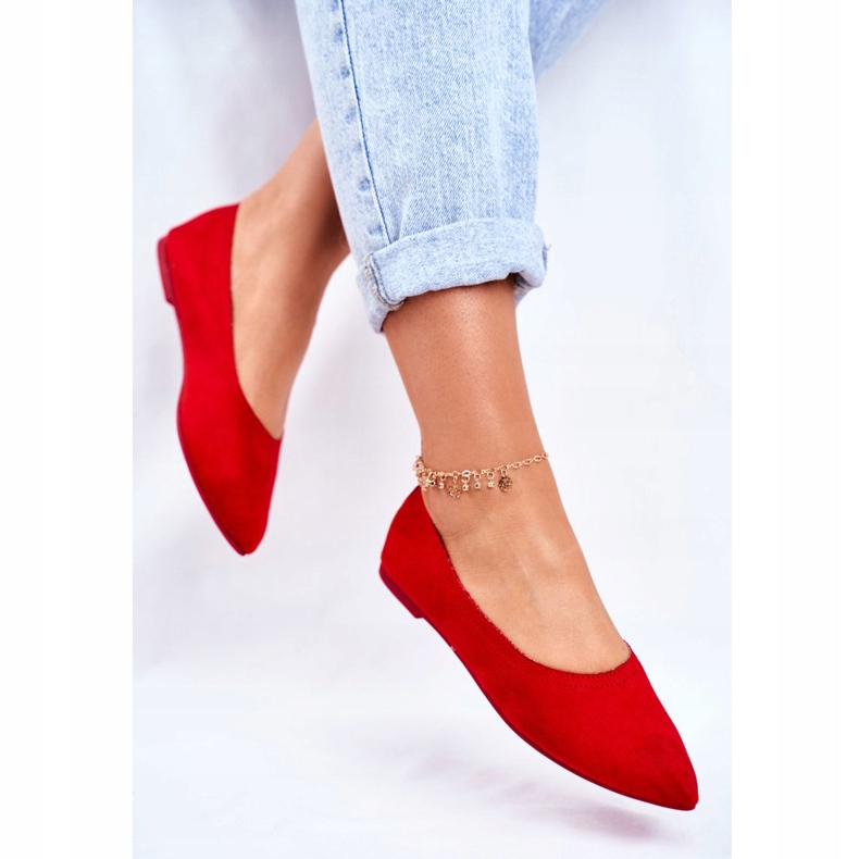 PS1 Bailarinas Mujer Eco-Suede Red Bellissima rojo 2